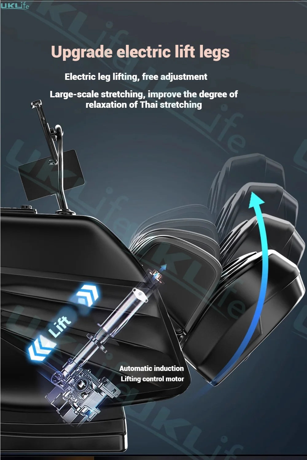 Jade 6-Roller Massage Chair w/ Thai Stretch, Zero Gravity & AI Voice - Shiatsu