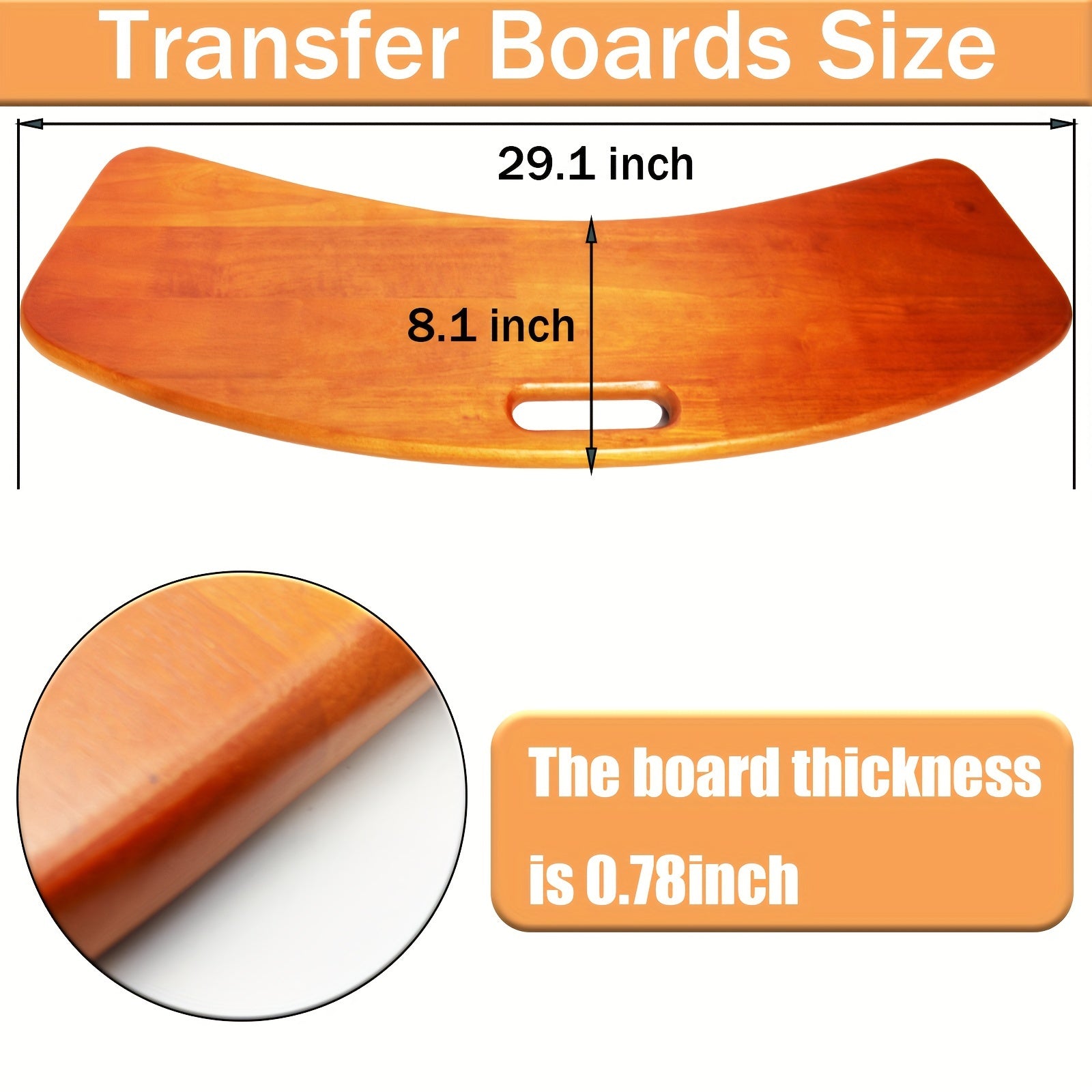 Slide Transfer Board, Wooden Slide  - Transferring Patient Patient Slide Board - Mobility Buy