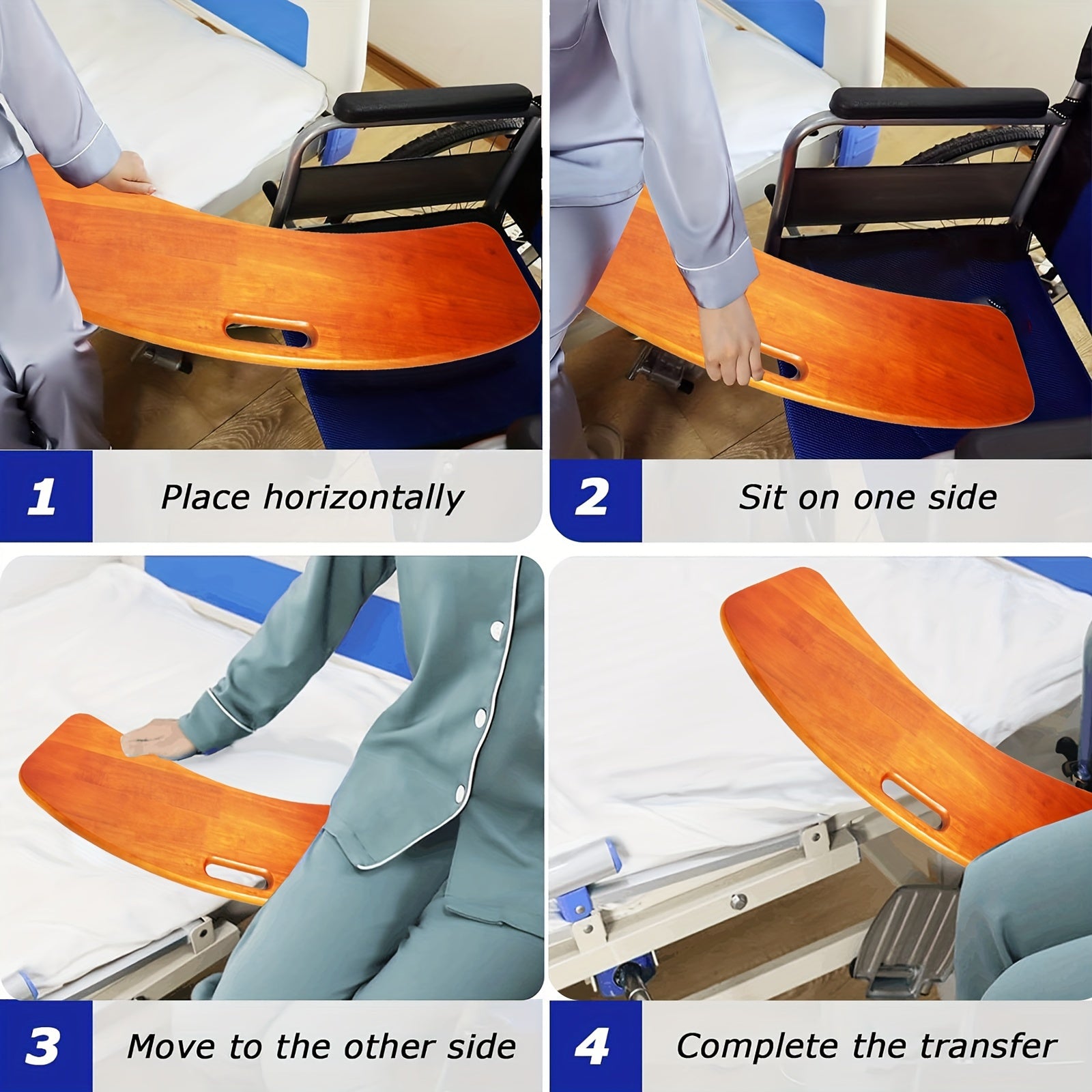Slide Transfer Board, Wooden Slide  - Transferring Patient Patient Slide Board - Mobility Buy
