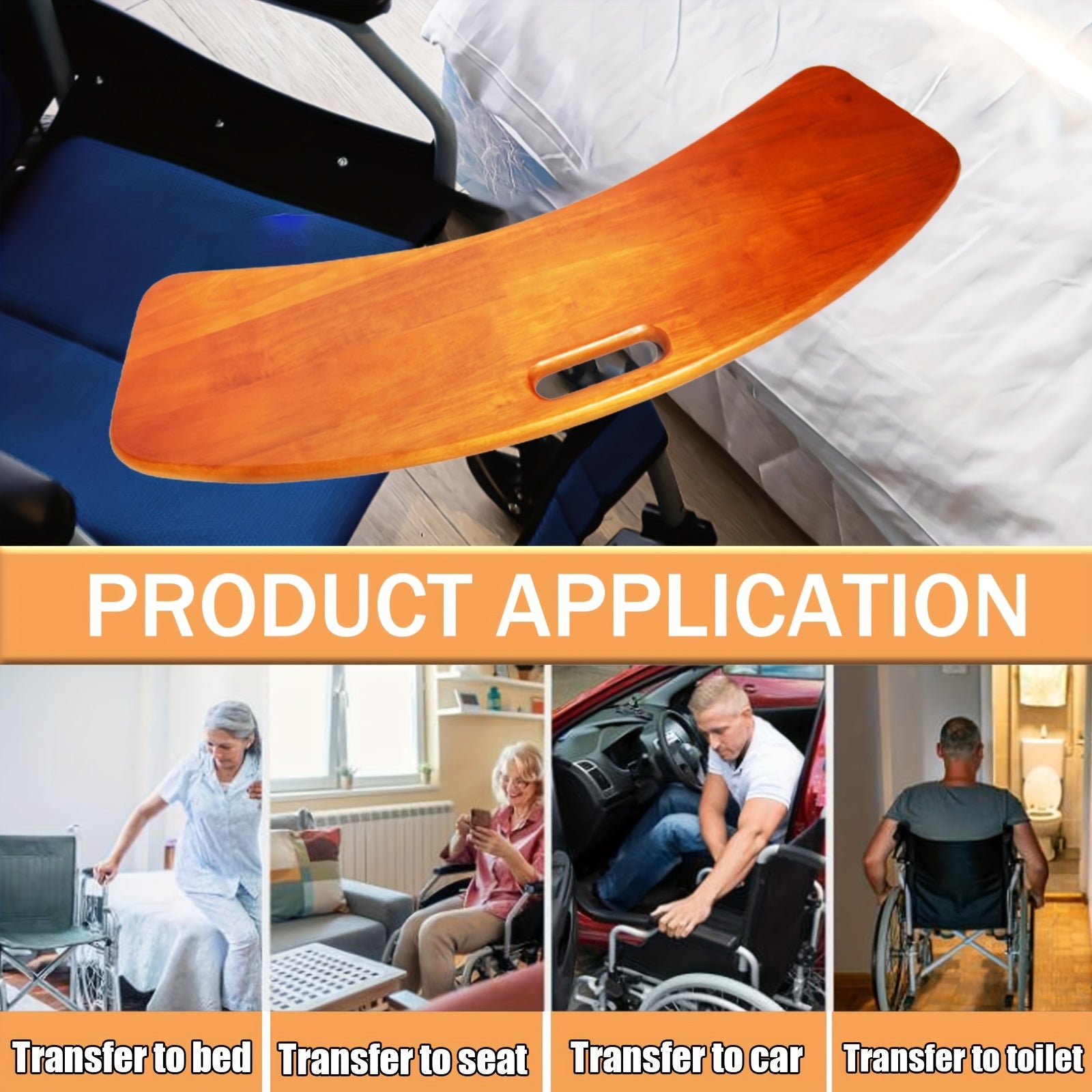 Slide Transfer Board, Wooden Slide  - Transferring Patient Patient Slide Board - Mobility Buy