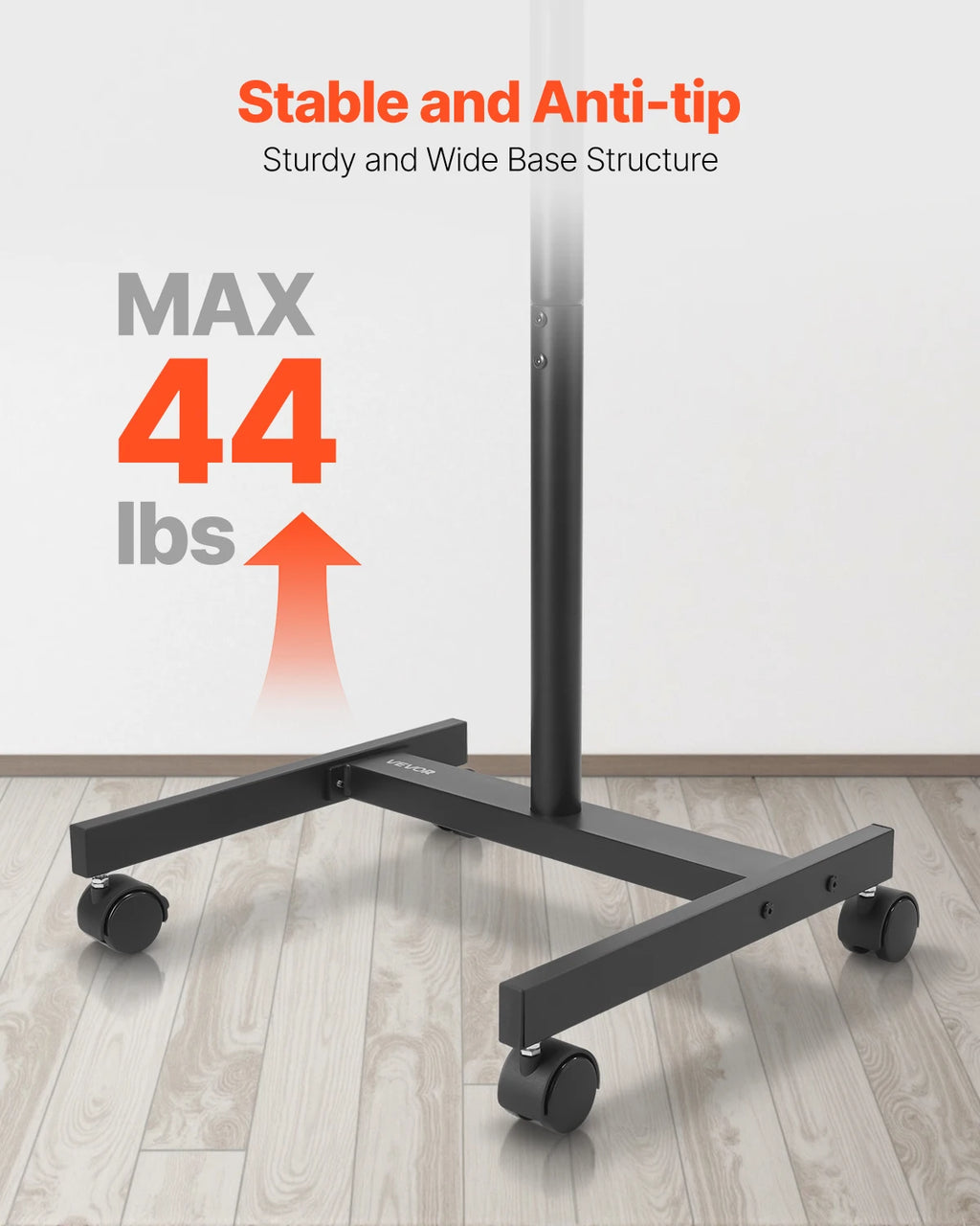 SucceBuy Universal Rolling TV Stand With Steel Frame And Wheels - Mobility Buy