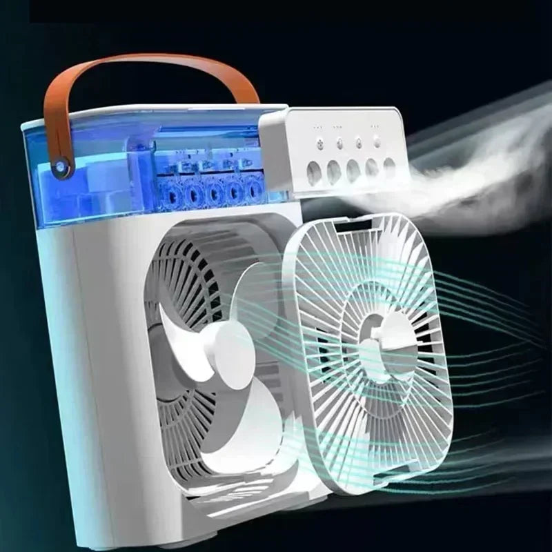 Ultra Cool 3In1 Air Cooler Humidifier Fan With Led Night Light For Desk - Mobility Buy