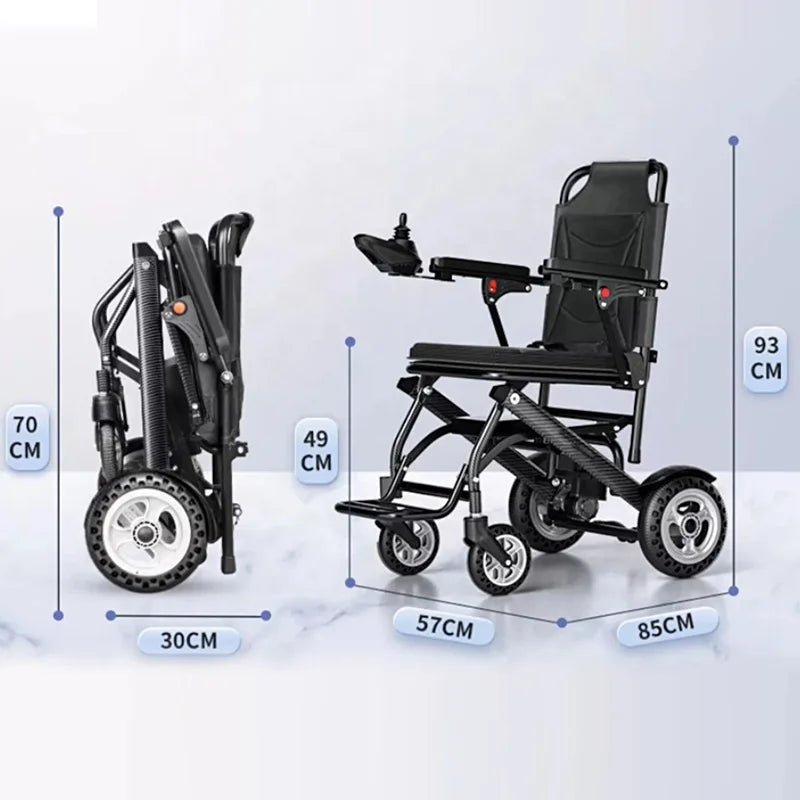 Ultra-light Power Electric Wheelchair w Battery Foldable - Mobility Buy