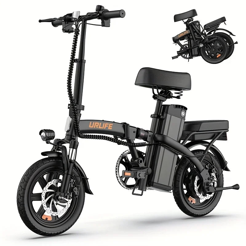Urlife 14 Inch Folding Ebike 250W 48V 7.5Ah Hydraulic Electric Bicycle - Mobility Buy