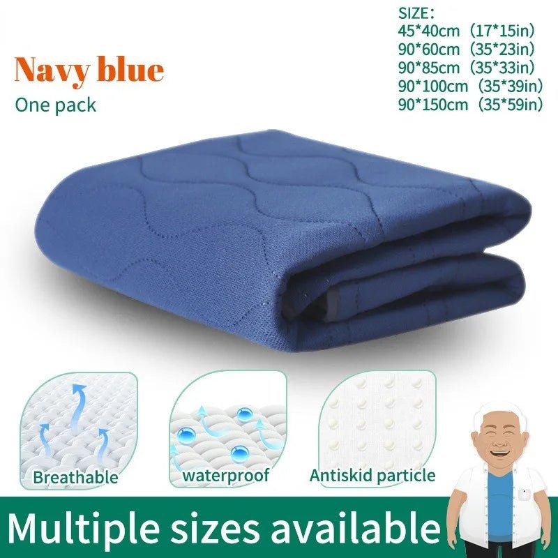 Washable Incontinence Urinary Bed Pad, Bedridden Waterproof - Mobility Buy
