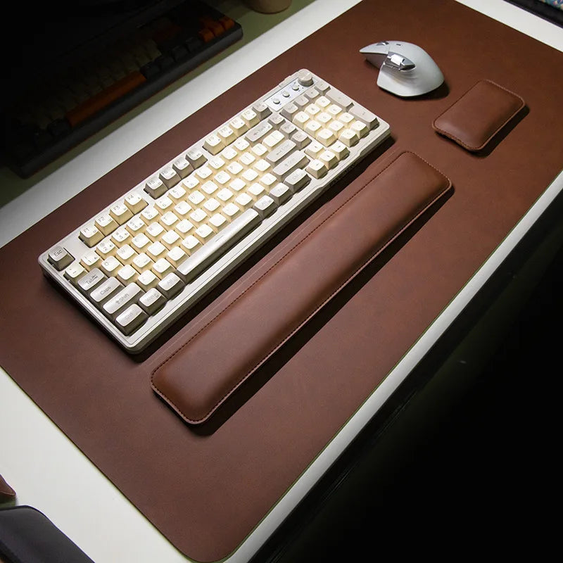 Waterproof PU Desk Mat Set With Large Non Slip Mouse Pad And Keyboard Wrist Rest - Mobility Buy