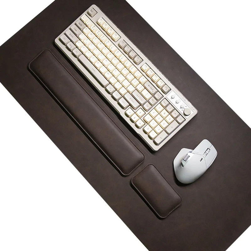 Waterproof PU Desk Mat Set With Large Non Slip Mouse Pad And Keyboard Wrist Rest - Mobility Buy