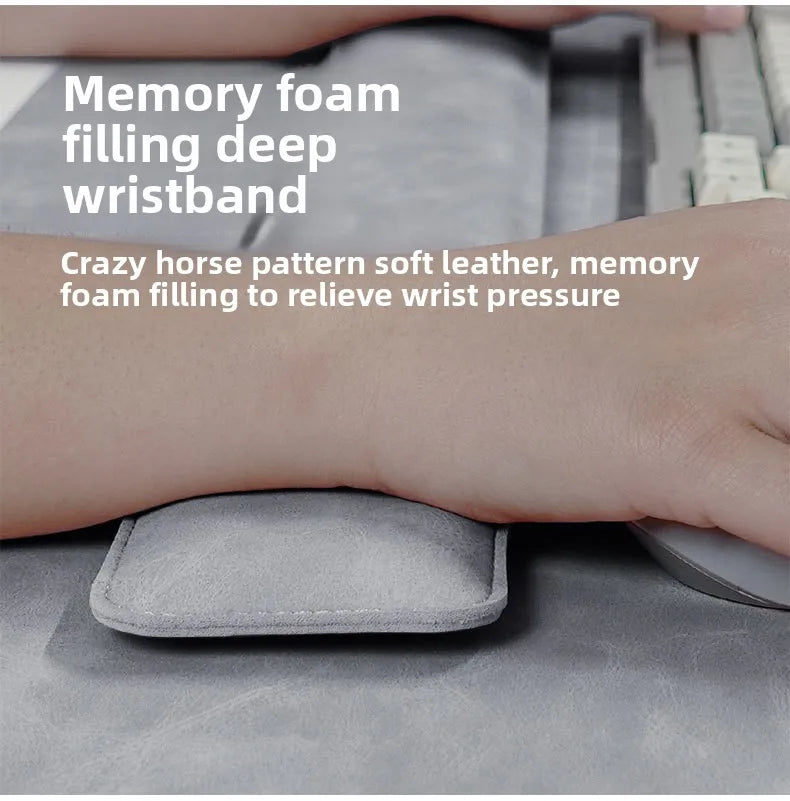 Waterproof PU Desk Mat Set With Large Non Slip Mouse Pad And Keyboard Wrist Rest - Mobility Buy