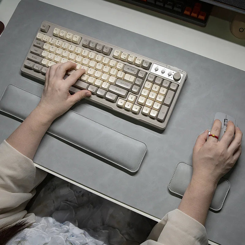 Waterproof PU Desk Mat Set With Large Non Slip Mouse Pad And Keyboard Wrist Rest - Mobility Buy