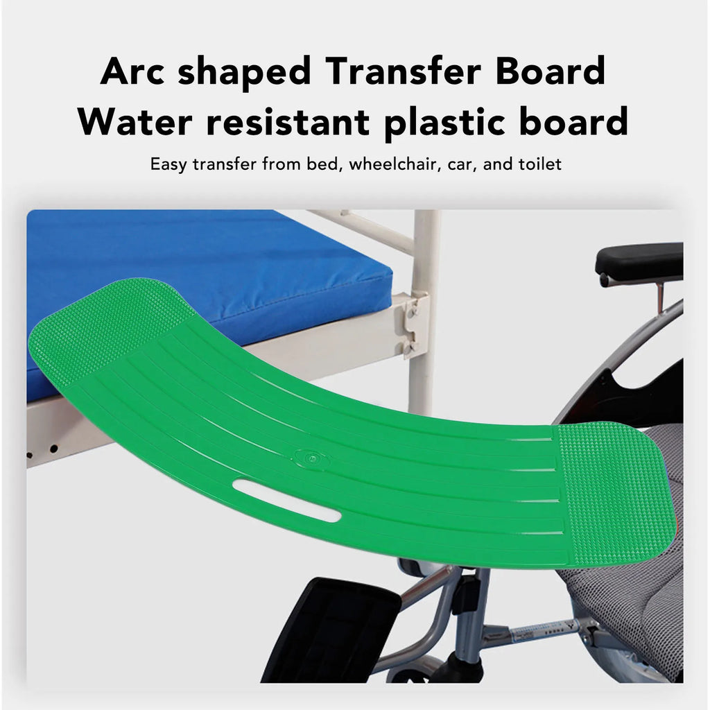 Wheelchair Transfer Board Slide Assist Anti Slip Curved 330 Lbs Capacity - Mobility Buy