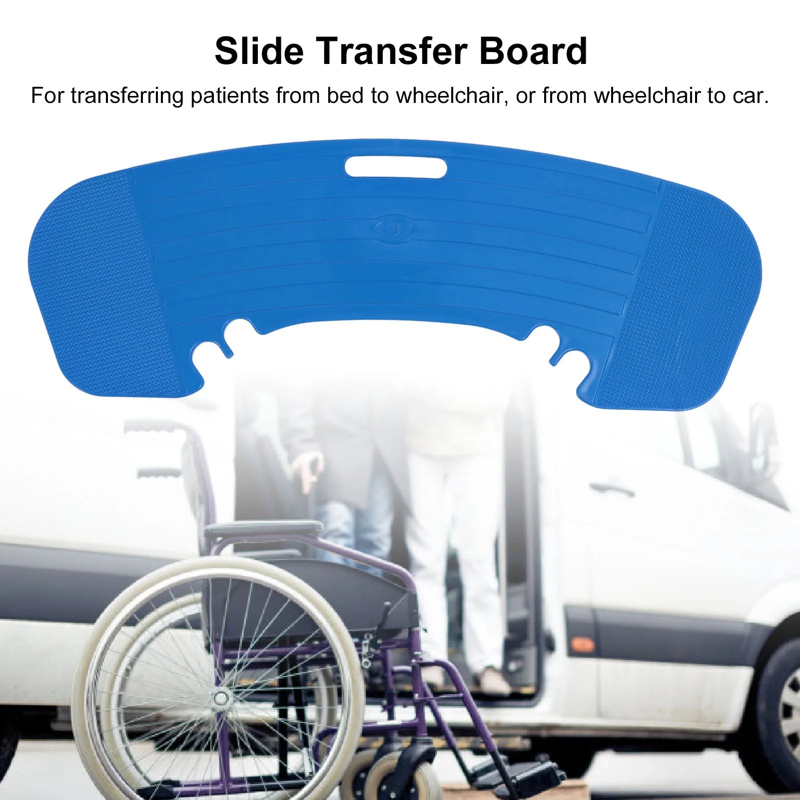 Wheelchair Transfer Board Slide Assist Anti Slip Curved 330 Lbs Capacity - Mobility Buy
