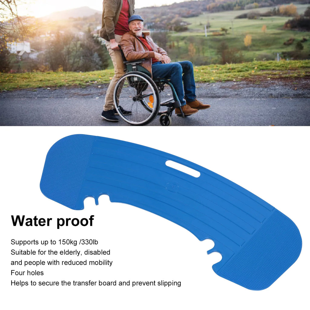 Wheelchair Transfer Board Slide Assist Anti Slip Curved 330 Lbs Capacity - Mobility Buy