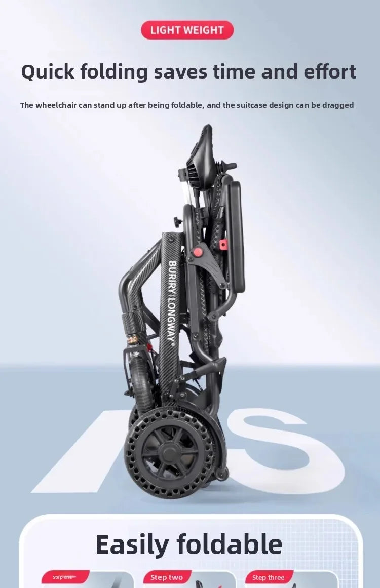 Wheelchair lightweight foldable hand-pushed or electric powerd - Mobility Buy
