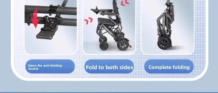 Wheelchair lightweight foldable hand-pushed or electric powerd - Mobility Buy