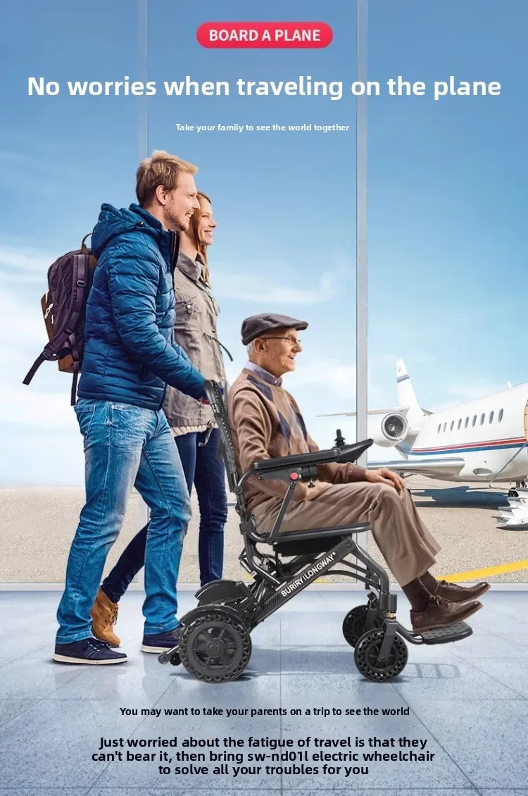 Wheelchair lightweight foldable hand-pushed or electric powerd - Mobility Buy
