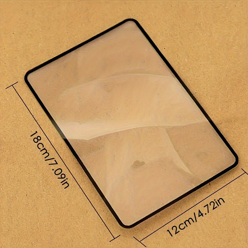Black Frame Ultra Thin Magnifying Glass A4 Full Page Size