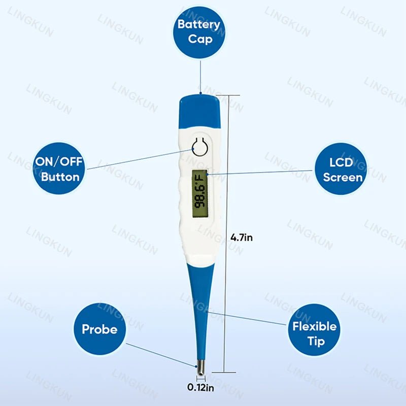 Pulse Oximeter Finger Clip And Digital Thermometer For Adults And Children - from