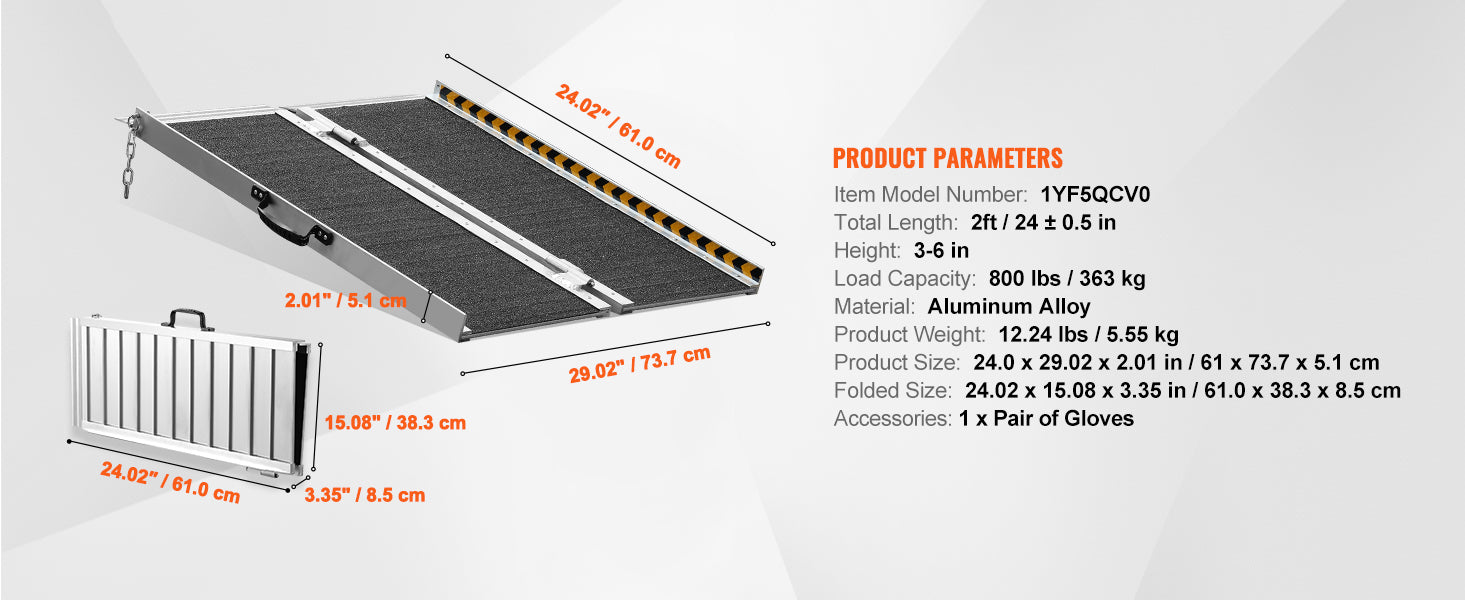 Accessible ramps, stairs, loading and unloading pads, step slope plates, aluminum alloy folding