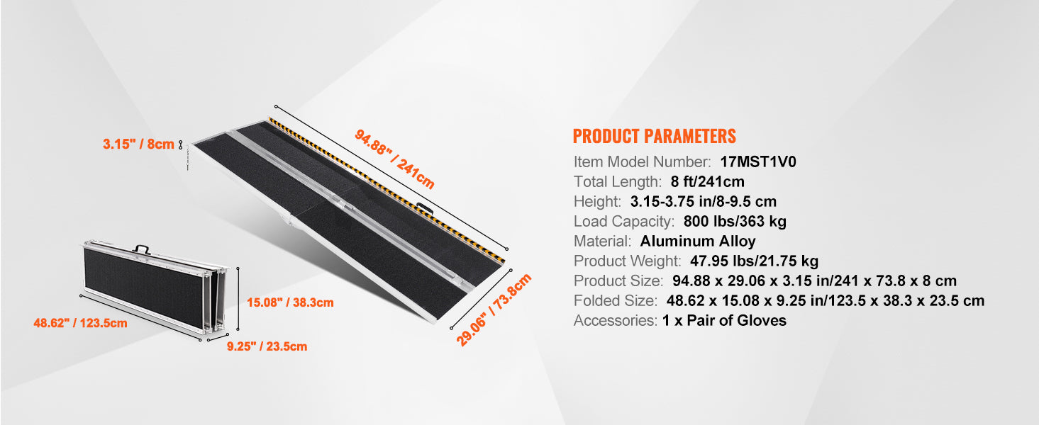 Accessible ramps, stairs, loading and unloading pads, step slope plates, aluminum alloy folding
