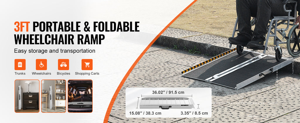 Accessible ramps, stairs, loading and unloading pads, step slope plates, aluminum alloy folding